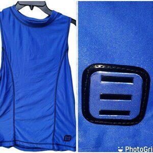 Vintage ESPRIT Sleeveless Top Royal Blue Large Stretch Athleisure Nylon Spandex